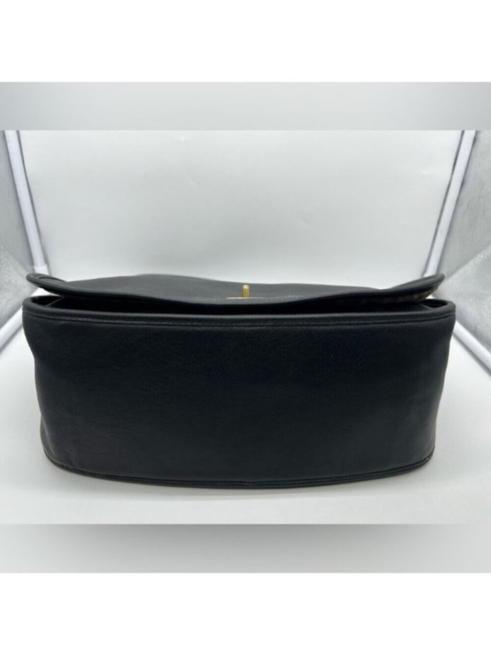 COACH VINTAGE 9338 Y2K Legacy Crescent Black Leather Shoulder Crossbody Hobo Bag - Picture 9 of 16
